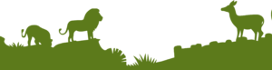 green lion silhouette